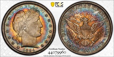 1894 50C MS66