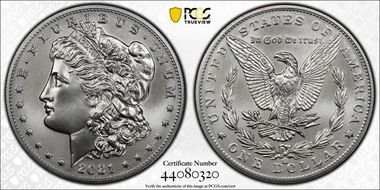 2021-CC Privy $1 Morgan Dollar 100th Anniversary First Strike MS69