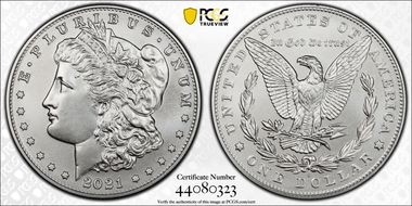 2021-D $1 Morgan Dollar 100th Anniversary First Strike MS70