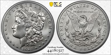 2021 $1 Morgan Dollar 100th Anniversary First Strike MS69