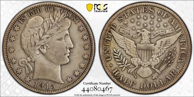1915-S 50C VF30