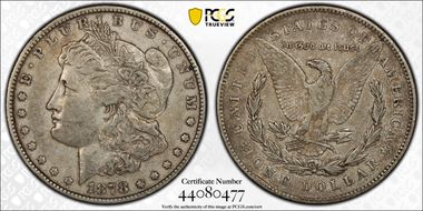 1878 7TF $1 Reverse of 1878 VF30