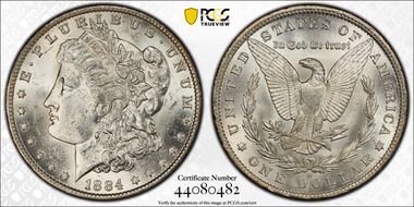 1884-O $1 MS62