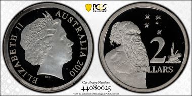 2010 $2 Silver PR69DCAM