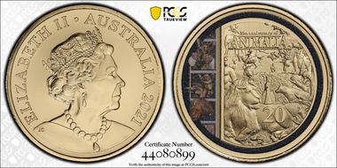 2021 20C Animalia 35th Ann. Gold Plated MS68