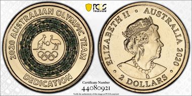 2020 $2 Olympic Team - Dedication MS68