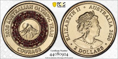 2020 $2 Olympic Team - Courage MS67