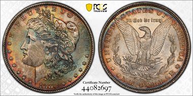 1880-O $1 AU58+ 