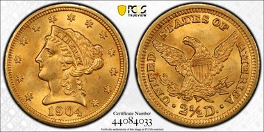 1904 $2.50 MS64+