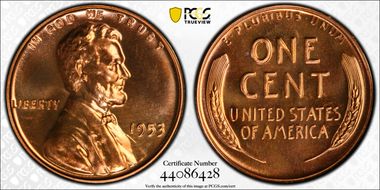 1953 1C Re-Engraved Design FS-401 PR67RD