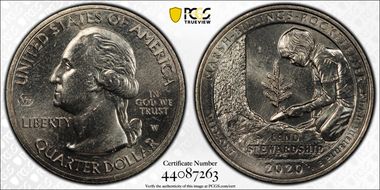 2020-W 25C Marsh-Billings-Rockefeller NP V75 MS65