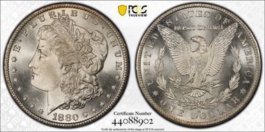 1880-S $1 MS67