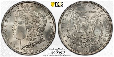 1887 $1 MS65