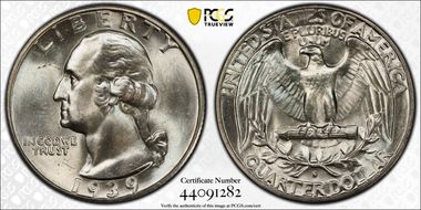 1939-S 25C DDO, FS-101 MS65