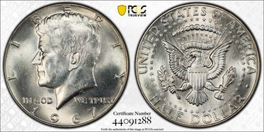 1967 50C DDO FS-103 MS64