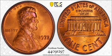 1972 1C DDO FS-108 MS65RB