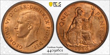 1950 1D S-4117 MS65RD