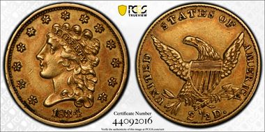 1834 $2.50 Classic XF45