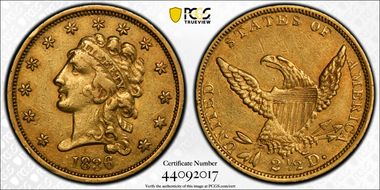 1836 $2.50 Block 8 N1