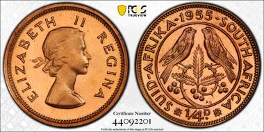 1955 1/4D PR67RD