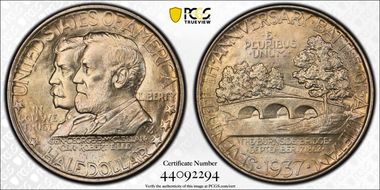 1937 50C Antietam MS66