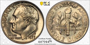 1977-D 10C MS66