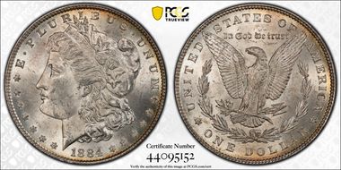 1884 $1 MS63