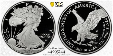 2021-W  $1 Silver Eagle - Type 2 PR69DCAM