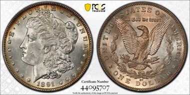 1891-CC $1 MS61