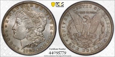 1886-S $1 AU58