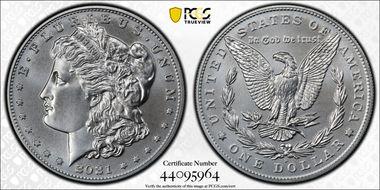 2021-D $1 Morgan Dollar 100th Anniversary First Strike MS66