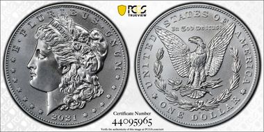 2021-D $1 Morgan Dollar 100th Anniversary First Strike MS69
