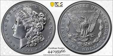 2021-D $1 Morgan Dollar 100th Anniversary First Strike N1