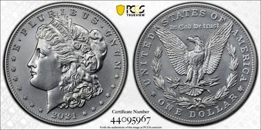 2021-S $1 Morgan Dollar 100th Anniversary First Strike MS68