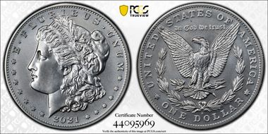 2021-S $1 Morgan Dollar 100th Anniversary First Strike MS69