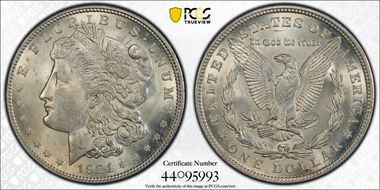 1921 $1 Morgan MS63