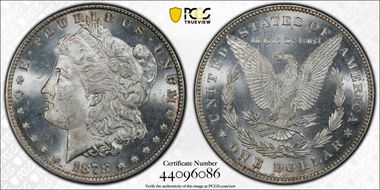 1878 7/8TF $1 Weak MS63