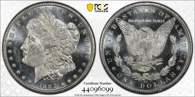 1884-CC $1 MS62PL