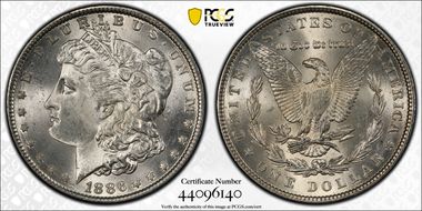 1886 $1 MS64
