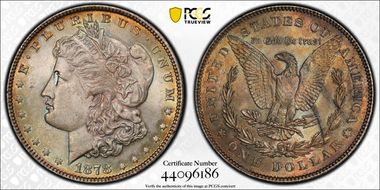 1878 7/8TF $1 Weak MS63