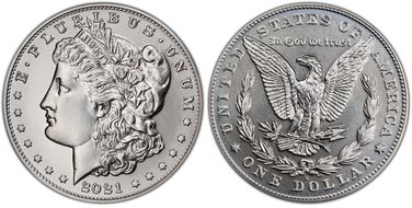 2021-D $1 Morgan Dollar 100th Anniversary First Strike MS69