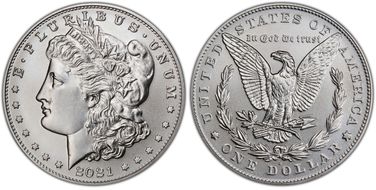 2021-D $1 Morgan Dollar 100th Anniversary First Strike MS69