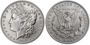 2021-D $1 Morgan Dollar 100th Anniversary First Strike MS70