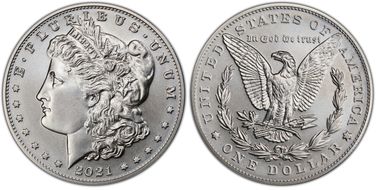 2021-S $1 Morgan Dollar 100th Anniversary First Strike MS70