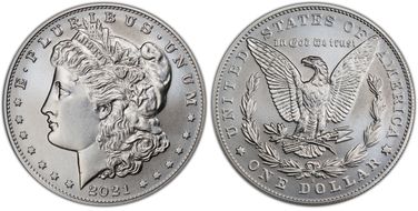 2021-S $1 Morgan Dollar 100th Anniversary First Strike MS70