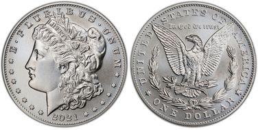 2021-S $1 Morgan Dollar 100th Anniversary First Strike MS70