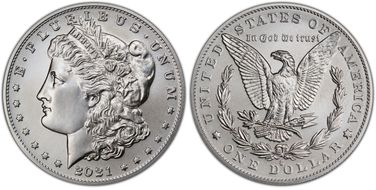 2021-O Privy $1 Morgan Dollar 100th Anniversary First Strike MS69