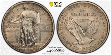 1917-D 25C Type 1 N1