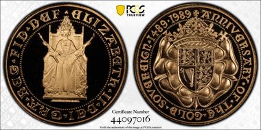 1989 Sov 500th Anniv. Sov S-SC3  Au PR70DCAM