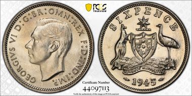 1945(m) 6D MS65